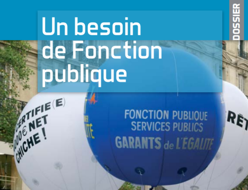 Pour la défense de la fonction publique !